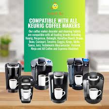 Nespresso descaling kit (2 pack) $8.95. Descaler Tablets For Keurig Descaling Solution Nespresso Delonghi Tassimo Technivorm Moccamaster Jura And All Single Use Coffee And Espresso Machines 6 Uses Appliances Coffee Espresso Machine Cleaning Products Grupbaucells Com