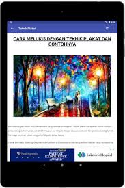 Teknik plakat adalah teknik yang menggabungkan beberapa teknik dasar lukis. Teknik Seni Lukis Fur Android Apk Herunterladen