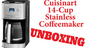 This one will be my last. Costco Cuisinart Perfectemp 14 Cup Programmable Coffee Maker Unboxing Youtube