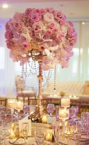 Rose And Orchid Gold Wedding Reception Centerpiece Modwedding Gold Wedding Reception Pink Centerpieces Orchid Gold Wedding