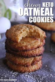 These Keto Oatmeal Cookies Are Not Only Chewy And Delicious They Taste Just Like Traditional Oa Keto Oatmeal Low Carb Recipes Dessert Oatmeal Cookie Recipes