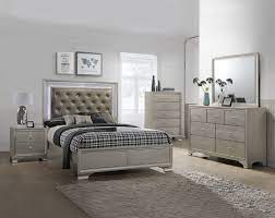 Louisiana tufted solid wood bedroom set. Lyssa Bedroom Collection American Freight