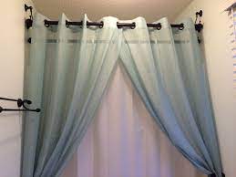 Regular Curtain Rods And Tie Back Hooks For Shower Curtain Rods Curtains Home Deco Bathroom Decor