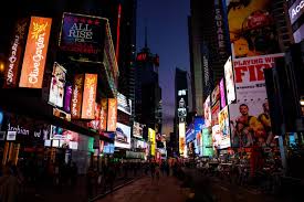 Evening On Broadway Broadway Dusk Landmarks