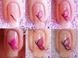 Nail Art Con Farfalla Unghie Disegni Unghie Facili Unghie Dipinte