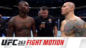 Don't miss a single strike of ufc 263, featuring the middleweight title fight between israel adesanya and marvin vettori and the flyweight title fight rematch between deiveson figueiredo and brandon. Ufc 263 Fight Motion Youtube
