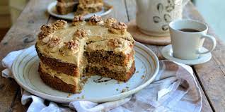 Frost with icing and sprinkle with chopped candies. Coffee And Walnut Cake Recipe Great British Chefs