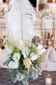 Gatsby Style Flower Arrangement Wedding Table Decorations Vintage Wedding Table Decorations Table Decorations