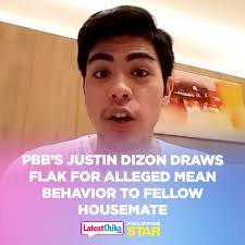 Pinoy Big Brother (PBB) Season 9 housemate Justin Dizon got himself in hot  water as netizens called him out over his alleged mean behavior to a fellow  contestant. “Ang baho ng ugali,”