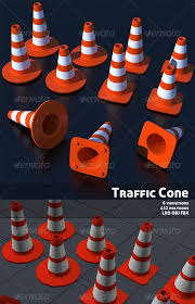 Traffic Cone Cone Texture Mapping Traffic