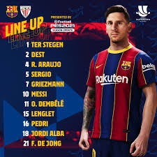 Escenario peligroso para el barcelona. Edh Deportes Ø¹Ù„Ù‰ ØªÙˆÙŠØªØ± Supercopa Asi La Alineacion Del Barcelona Para La Final De La Supercopa De Hoy Ante El Bilbao Messi Inicia De Titular Estaba En Duda Por Lesion Https T Co Sptciatifx