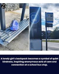The Backpack at the Bus Stop Every morning at 7:10, Mia stood at the corner of Maple and Fifth. She didn't talk much. Kept her hood up. Always wore the same blue