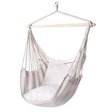 Suesport hanging rope hammock chair porch swing seat sky chair reviews. Hammock Chair Hanging Rope Swing Beige Hanging Rope Chair Hammock Swing Chair Hammock Chair