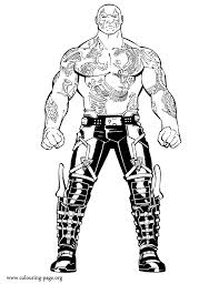 Drax Is A Strong Warrior And Member Of The Guardians Print And Color This Awesome Guardians Avengers Coloring Pages Avengers Coloring Superhero Coloring Pages