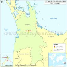Where Is Cambridge Location Of Cambridge In New Zealand Map