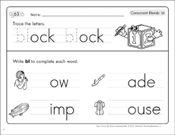 This is part 1 of the blends 'bl' worksheet. Consonant Clusters Worksheets Letter