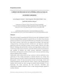 Pdf drive investigated dozens of problems and listed the biggest global issues facing the world today. Pdf Literature Review Of Data Mining Applications In Academic Libraries