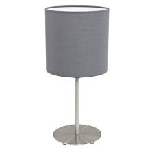 With a matte gray finish, the body of the lamp leads up into a large taupe drum shade that illuminates any living space with its comfy, bright light. Eglo 31596 Pasteri Table Lamp With A Grey Shade