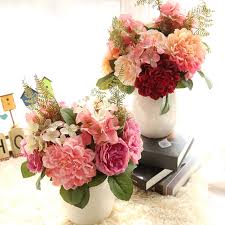 Silk flowers tend to look the most realistic, but plastic plants can sometimes be more resistant to the weather and they are still difficult to. Buy Artificial Flowers Decoration Hydrangea Roses Bridal Decor Decorative Flowers Silk Flowers Bouquet W At Affordable Prices Price 8 Usd Free Shipping Real Reviews With Photos Joom