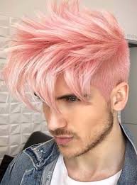 10 Marvelous Hair Color Ideas For Men In Year 2019 Absurd Styles Pink Hair Guy Mens Hair Colour Men Hair Color