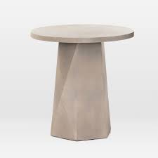 Outdoor Prism End Table Concrete Outdoor Dining Table Rectangle Coffee Table Wood Concrete Dining Table