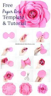 Maybe you would like to learn more about one of these? Free Large Paper Rose Template Diy Camellia Rose Tutorial How To Make Large Paper Roses Paper Roses Diy Free Paper Flower Templates Paper Flower Template