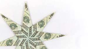 Money origami star folding instructions: Money Origami Xmas Star How To Fold A Star Out Of Dollar Bills Youtube Dollar Origami Money Origami Tutorial Origami Stars