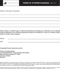 The form most frequently completed by the notary public is the certificate of acknowledgment. Free Ontario Power Of Attorney Guardian Form Pdf 89kb 2 Page S Page 2