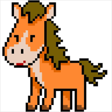Coloriage Et Illustration D Un Petit Poney Marron En Pixel Art Le Poney Est Identique Au Cheval Mais En Versio Coloriage Cheval Coloriage Chevalier Coloriage