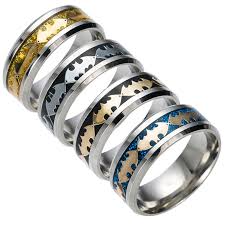 Adomaner Stainless Steel Silver Color Rings Batman Anime Hero Ring For Men Women Fashion Engagement Jewelry Drop Ship Wholesale Wedding For Men Ring Batmanstainless Steel Ring Aliexpress