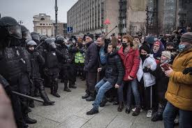 .in russia deputy prime minister tatyana golikova chaired a meeting of the emergency response centre for preventing the import and spread of the new coronavirus infection in russia. Navalny Attacked By Putin Allies After Russia Protests The New York Times