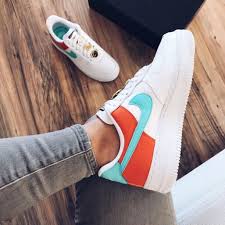 Nike Shoes Nike Air Force 1 Color Orange White Size Various 23432860561392219 Nike Air Shoes Cute Nike Shoes Nike Shoes Air Force
