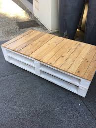 Pallet Coffee Table Table Basse Palette Salon De Jardin Palettes Meuble Palette