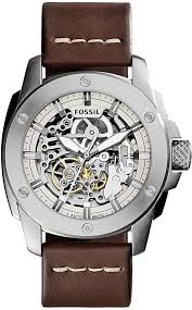 Fossil watch outlet in malaysia. Strap These To Your Bones New Skeleton Mechanical Watches Fossil Watches For Men Brown Leather Strap Watch Fossil Watches Women