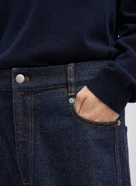 Tibi Indigo Denim Earl Jean Dark Denim