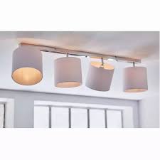 New Design Modern White Shade Lustre Lumiere Ceiling Lights For Living Room Adjustable Head Ceiling Lamp Fixture Ceiling Lights Cheap Ceiling Lights Lamp Decor