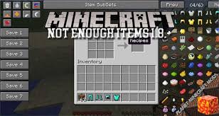 Es un mod que nos hará recordar al tmi (toomany items) . Not Enough Items 1 8 Mod 1 12 2 1 11 2 1 10 2 Dlminecraft Download And Guide Into Minecraft Mods