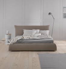 Polsterbett Auch Mit Bettkasten Pillow Leinenbezug Graublau Designer Bett Bett Mit Lattenrost Polsterbett