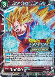 Gokuden is a role playing video game released only in japan by bandai on october 27, 1989, for the nintendo famicom. Super Saiyan 3 Son Goku Judge Pr P 003 Pr Dragon Ball Super Tcg Singles Dragon Ball Super Promotion Cards Darkhound Game Center