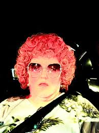 Small town parade with roper group