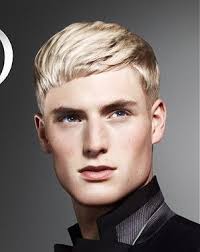 All of our hairstyles list suitability information (such as face shape, age etc) and the hair color can be changed using our virtual hairstyler to one of 50 great color choices. Wella Short Blonde Straight Hair Styles Ukhairdressers Com Men Blonde Hair Straight Blonde Hair Silver Blonde Hair