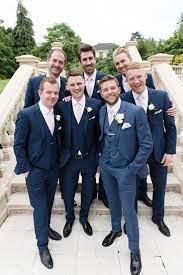 22 wedding suits for grooms, groomsmen, and guests. Wedding Guest Suit Navy Blue Wedding Groomsmen Attire Blue Suit Wedding Wedding Suits Men Blue