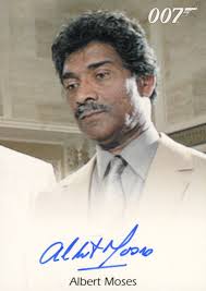 James Bond Mission Logs Albert Moses as Sadruddin Autograph Card —  TvMovieCards.com
