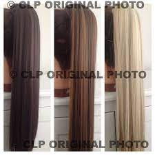 Uk Seller Claw Clip Ponytail Hair Extension 22 Straight Synthetic Thick Long Ponytail Hair Extensions Hair Extension Clips Ponytail Hairstyles