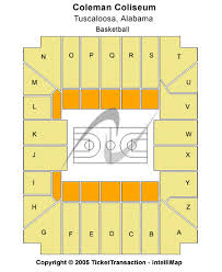 Coleman Coliseum Tickets Coleman Coliseum Seating Chart