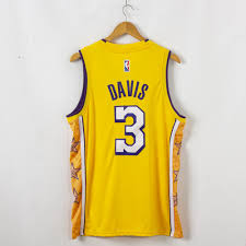 The lakers debuted the new city edition jersey this season as a throwback to the minneapolis lakers years. Anthony Davis 3 Los Angeles Lakers 2019 20 City Edition Swingman Gold Jersey