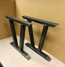 Distressed wood table & bench. Modern Steel Legs Design Steel Table Legs Modern Sturdy Dining Table Legs Steel Table Legs Steel Table Dining Table Legs