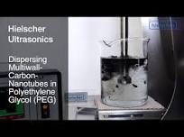‫پراکنده CNTs در پلی اتیلن گلیکول (PEG) - Hielscher اولتراسونیک‬‎