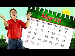 The Month Of March Calendar Song For Kids Month Of The Year Song Jack Hartmann Youtube Calendar Songs Jack Hartmann Months In A Year