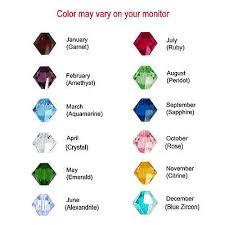 Birthstone Colors For Each Month 50 Bicone Swarovski 5301 5328 Crystal Beads Birthstone Colors Of Each Month Birthstones Crystal Beads Crystals